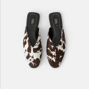 Zara Cow mules